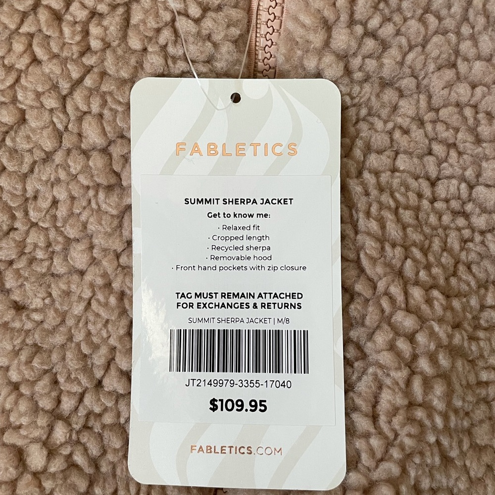 COPY - Fabletics Sherpa jacket - Picture 2 of 4
